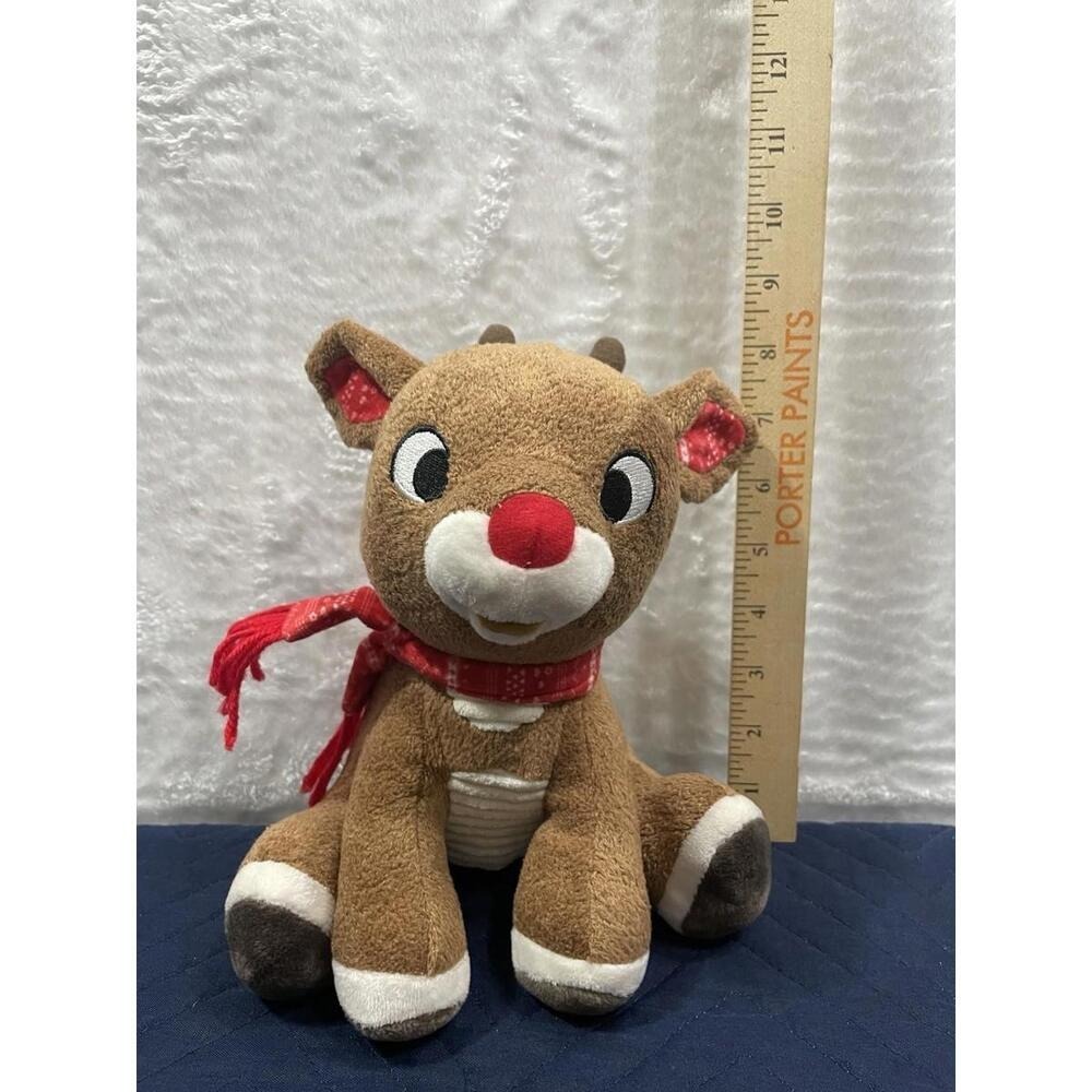Rudolph the‎ Red-Nosed Reindeer Plush 10" Kids Preferred Red Scarf